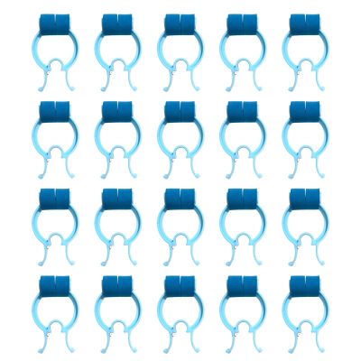 ulafbwur POM Nose Clips, 20-Pack, Blue