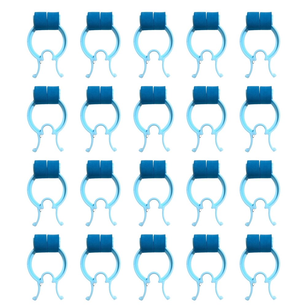 ulafbwur POM Nose Clips, 20-Pack, Blue