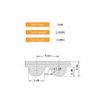 JNMING HTD 5M 305 Polyurethane PU Steel-Wire Timing Belt, Width 12/15/25/30 mm, HTD5M Synchronous Belt, Length 305 mm (Size: Width 35 mm) view 2