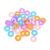 Heart-Shaped Plastic Binder Rings, 40 Pieces for Documents view 1