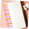 Heart-Shaped Plastic Binder Rings, 40 Pieces for Documents view 4