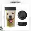 FUkker Insulated Coffee Tumbler, 500 ml, Stainless Steel, Labrador Retriever Puppy view 4