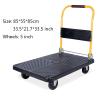 Folding Platform Cart with Plastic Deck and Metal Handle view 2