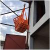 Cargo Securing Webbing Net, Flat Polyester Lifting Net, Orange, 1 x 1 m view 4