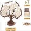 Wedding Tree Card Box with Guest Book Sign, Tree Set, 60 Small Hearts view 2