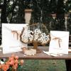 Wedding Tree Card Box with Guest Book Sign, Tree Set, 60 Small Hearts view 3