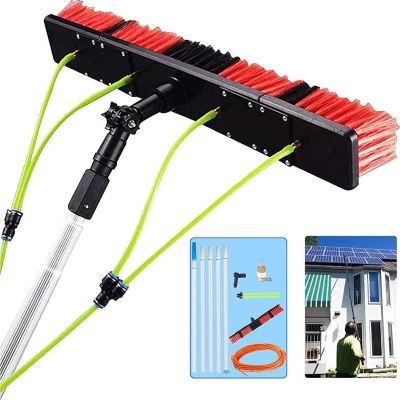 5–12 m Extendable Window Cleaning Brush, 50 cm Head, 7 m Telescopic Pole