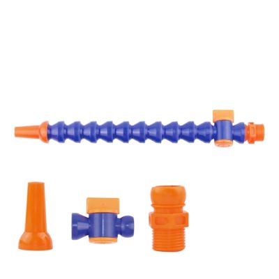 Flexible coolant hose, water/oil coolant hose, pneumatic hose, 1/4", 3/8" and 1/2", plastic, male thread