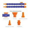 Flexible coolant hose, water/oil coolant hose, pneumatic hose, 1/4", 3/8" and 1/2", plastic, male thread view 4