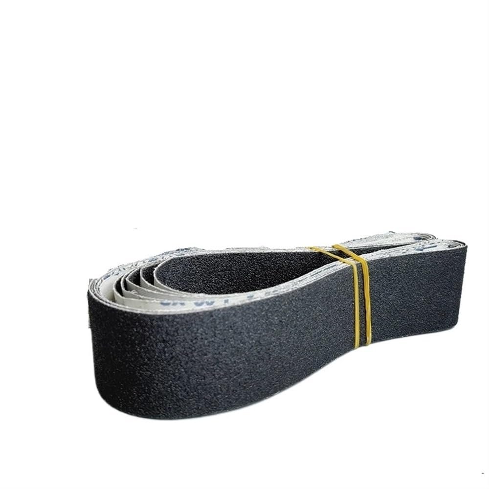50 x 915 mm Sanding Belt, 2 x 36 in Carborundum Abrasive Screen for Metal, Grits 60–1000, Assorted Pack (White, JC122; 5 Pieces, Grit 800)