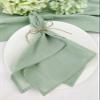 BZSDDY 2/4/6/12-Piece 40 x 40 cm White Cotton-Linen Napkins view 3