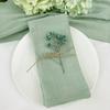 BZSDDY 2/4/6/12-Piece 40 x 40 cm White Cotton-Linen Napkins view 4