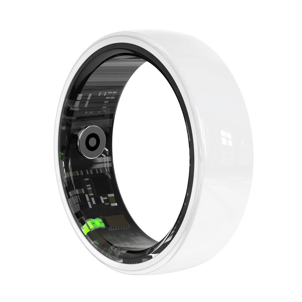 Smart Health Ring Fitness Tracker, Waterproof Activity Tracker with Body Temperature, Sleep Monitoring, Step Tracking, Smart Ring for Women and (19 mm/0.75 in)