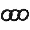 3-Pack Rubber Cassette Deck Belts, Black, 10 mm view 1