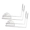 OKUMEYR Silver Stainless Steel Boot Stand, Wall-Mounted Shoe Rack for Store Display view 1