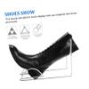 OKUMEYR Silver Stainless Steel Boot Stand, Wall-Mounted Shoe Rack for Store Display view 3