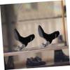 OKUMEYR Silver Stainless Steel Boot Stand, Wall-Mounted Shoe Rack for Store Display view 4