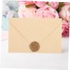 NUOBESTY 24-Piece Vintage Kraft Paper Envelopes with Wax Seals and Linen Texture for Weddings and Parties view 2