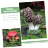 Sosoport 6-Piece Miniature Mushroom Decorations, Realistic Resin Ornaments for Fairy Gardens, Micro Landscapes, Gardens and Tables view 2