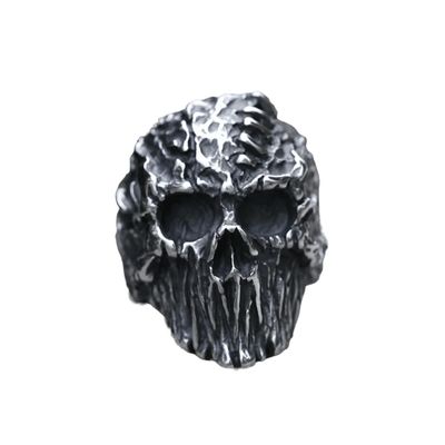 LAYCHEN Gothic Punk Satanic Devil Skull Steampunk Men's Biker Ring