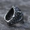LAYCHEN Gothic Punk Satanic Devil Skull Steampunk Men's Biker Ring view 3