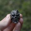 LAYCHEN Gothic Punk Satanic Devil Skull Steampunk Men's Biker Ring view 4