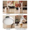 XHTLLO 800 ml Stainless Steel Manual Milk Frother, Double-Layer view 4