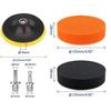 NEFLUM 5-Inch Polishing Pad Set, 11-Piece, with Hex and Round Shanks for Electric Polishers, Drills and Impact Drivers view 2