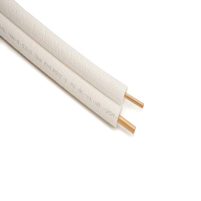Idoneo Line 1/4" + 1/2" Pre-Insulated Refrigerant Copper Tube Coil, 18,000 BTU, 11 m