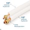 Idoneo Line 1/4" + 1/2" Pre-Insulated Refrigerant Copper Tube Coil, 18,000 BTU, 11 m view 2