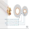 Idoneo Line 1/4" + 1/2" Pre-Insulated Refrigerant Copper Tube Coil, 18,000 BTU, 11 m view 3