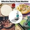 Manual Pizza Dough Press, Stainless Steel, Adjustable Thickness, 18 cm view 2