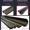 MTSYXYM Transparent Lean-To Door Awning, Brown, 80 × 160 cm view 3