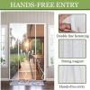 Magnetic Fly Screen Door for Balcony and Double Sliding Doors, No-Drill Adhesive Mounting, White, 210 × 260 cm view 3