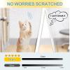 Magnetic Fly Screen Door for Balcony and Double Sliding Doors, No-Drill Adhesive Mounting, White, 210 × 260 cm view 4