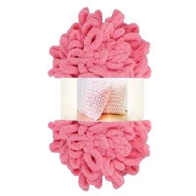 2 Balls Puffy Loop Finger Yarn, Thick Velvet Rainbow Yarn (Color 24)