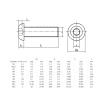 RKODRSMG 1/5 pcs M8 M10 M12, 1680 mm, ISO 7380 316/A4 Stainless Steel Hex Socket Button-Head Screw view 2