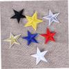 Operitacx 20-Piece Small Five-Pointed Star Patches, Yellow Embroidered Appliqués for Clothing, T-Shirts, Jeans, Skirts and More view 3