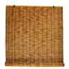 Weatherproof Bamboo Roller Blind for Balcony, Indoor/Outdoor, No Drilling view 1