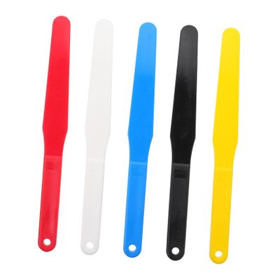 TEHAUX 5-Piece Plastic Paint Mixing Spatula Set, Ergonomic Design, Random Colors