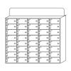 Cell Phone Storage Cabinet, White Acrylic, Thickened, Wall-Mounted, Lockable Phone Storage Box for a Tidy Desk (White, Size 12 / White, Size 40) view 1