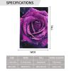 Garden Flag with Blooming Rose, Printed, 28 x 40 in, Double-Sided Outdoor Garden Flag view 3