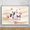 SDOTPMT 3x2m Mother's Day Pink Heart and White Daisy Photography Backdrop view 3