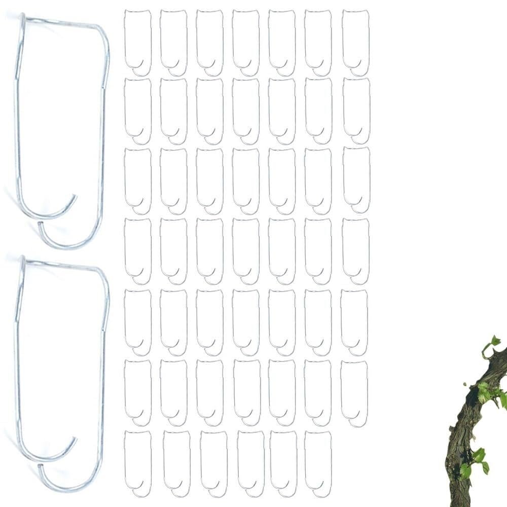50-Piece Plant Trellis Connector Buckles, 20 mm
