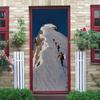 Self-Adhesive 3D Snow Mountain Door Wallpaper, 95 x 215 cm view 2