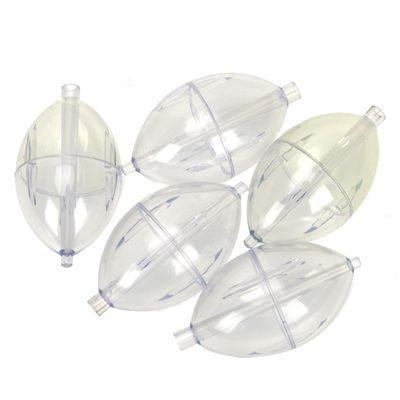 vdha 5-Piece Clear Fishing Slip Strike Indicators, Oval Surface Bubble Floats