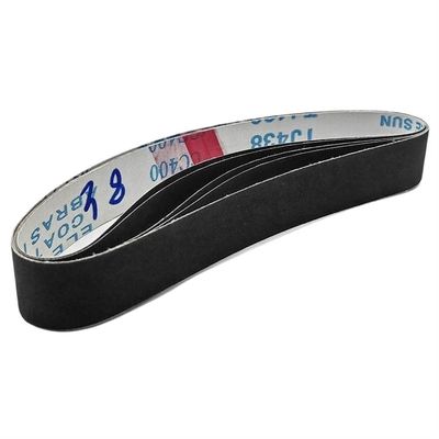 30 x 533 mm Sanding Belt, 1.2 x 21 in. P60600 Sanding Belt for Sharpening Drill Bits and Polishing Wood and Metal (Color: Black (TJ438), Size: 5 Pieces, Grit 400)