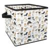 VAPOKF Foldable Storage Cube with Handles, I Love Dogs and Bones view 1