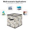 VAPOKF Foldable Storage Cube with Handles, I Love Dogs and Bones view 2