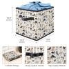 VAPOKF Foldable Storage Cube with Handles, I Love Dogs and Bones view 3